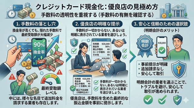 手数料の透明性を重視する