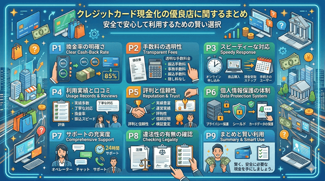 クレジットカード現金化の優良店に関するまとめ