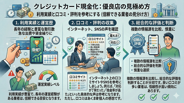 利用実績と口コミ・評判を参考にする