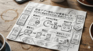 即金アプリ後払いは審査なしで今日中に現金を作る方法に最適なサービス！