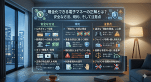 現金化できる電子マネーの正解とは？安全な方法、規約、そして注意点