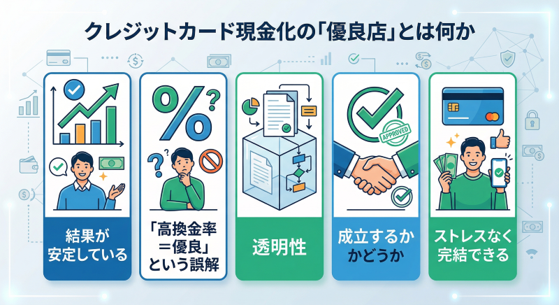 クレジットカード現金化の優良店とは何か