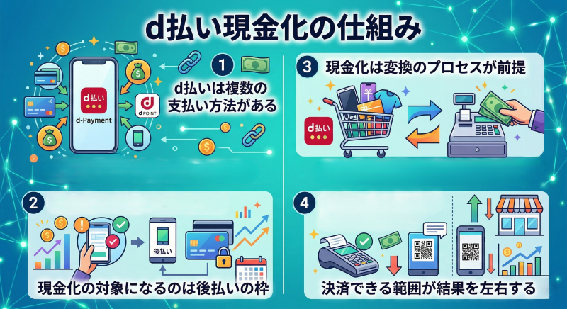 d払い現金化の仕組み