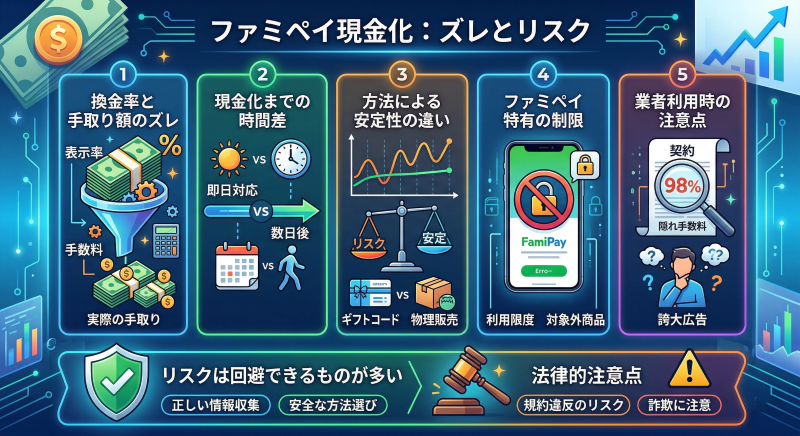 ファミペイ現金化のリスク