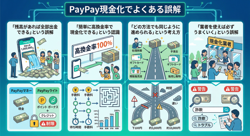PayPay残高現金化の誤解