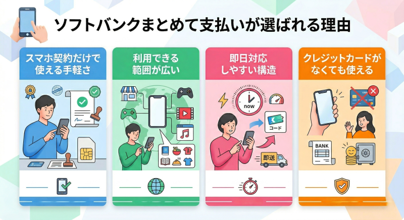 ソフトバンクまとめて支払い現金化の選ばれる理由