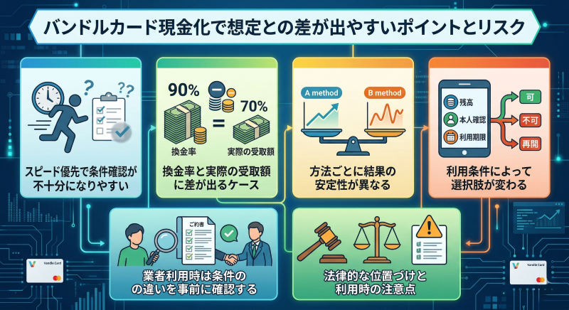 バンドルカード現金化のリスク