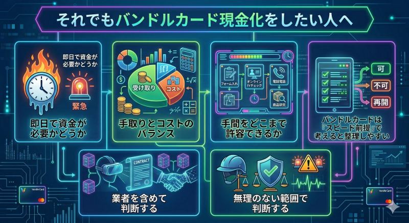 バンドルカード現金化を行いたい人へ