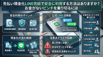 先払い現金化LINE完結で安全に利用する方法はありますか?お金がないピンチを乗り切るには