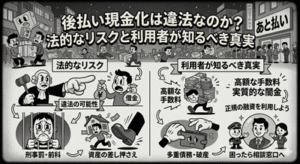 後払い現金化は違法なのか？法的なリスクと利用者が知るべき真実