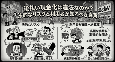 後払い現金化は違法なのか？法的なリスクと利用者が知るべき真実