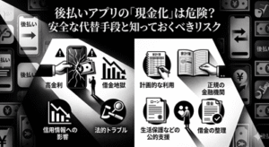後払いアプリの「現金化」は危険？安全な代替手段と知っておくべきリスク