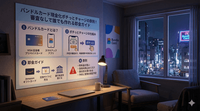 バンドルカード現金化の人気業者を探そう！ポチっとチャージで手元に現金がなくてもOK!